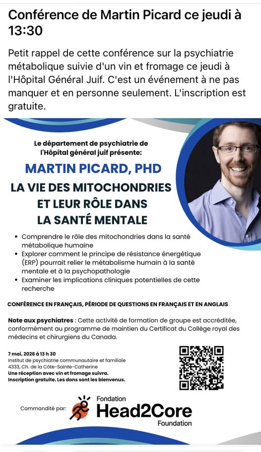 Très intéressant comme sujet, merci du partage Dre Èvelyne Bourdua-Roy! Les mitochondries sont des organites présents dans presque toutes les cellules humaines. Leur fonction principale tourne autour de la production d’énergie, mais leur rôle est plus large.