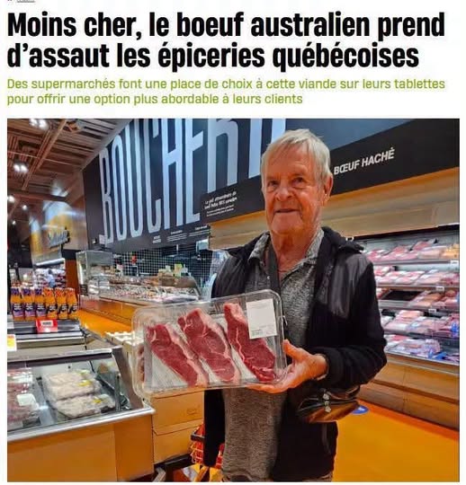 Incroyable, n&rsquo;est-ce pas ? Chez Maxi, on peut acheter du bœuf haché nourri à l&rsquo;herbe pour 8,25 $ la livre, en provenance de Nouvelle-Zélande. Pendant ce temps, d&rsquo;autres supermarchés achètent du bœuf d&rsquo;Australie car c&rsquo;est moins cher que le bœuf québécois ou canadien. Pourquoi est-ce si cher d&rsquo;acheter de la viande locale ? Est-ce le cartel des abattoirs fédéraux qui cause tous ces problèmes ? Si les éleveurs pouvaient préparer la viande directement à leur ferme, ce serait peut-être moins cher ? Qu&rsquo;en pensez-vous ?