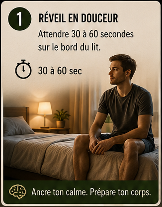 Étape 1 : réveil en douceur