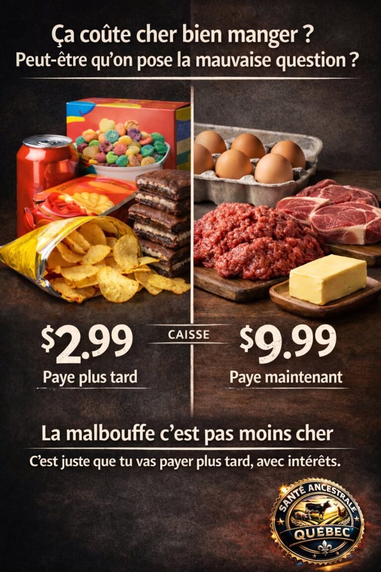 En effet, souvent on a cette pensée, que ça peut coûter cher « bien manger ». Mais quand tu manges des aliments élevés en protéines, qui coupent ta satiété et en lipides, qui allongent ta satiété, tu manges juste ce dont t&rsquo;as besoin et ça ne devient pas si cher finalement.