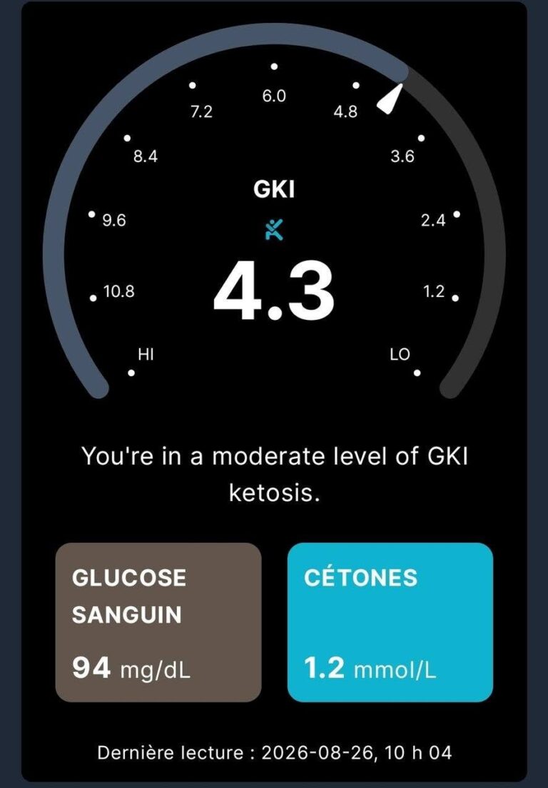 Même après avoir dégusté un cornet de crème glacée cétogène hier, riche en saveurs et très faible en glucides, je suis heureux de constater que je parviens toujours à rester en bonne cétose. C&rsquo;est vraiment encourageant, surtout après trois mois difficiles où j&rsquo;ai eu du mal à maîtriser mes envies de sucre. Mais depuis un mois, tout va beaucoup mieux. Je n&rsquo;ai plus craqué, car j&rsquo;ai trouvé une façon saine de satisfaire mes envies, en utilisant un peu de stévia pure dans ma crème glacée.