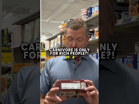 L&rsquo;alimentation carnivore, réservée aux riches ? Le Dr Berry répond dans un magasin à bas prix